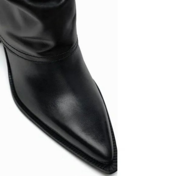 ZARA LEATHER GAITER BOOTS - Picture 3 of 12